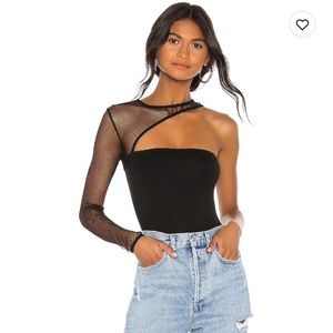 Hours one sleeve bodysuit